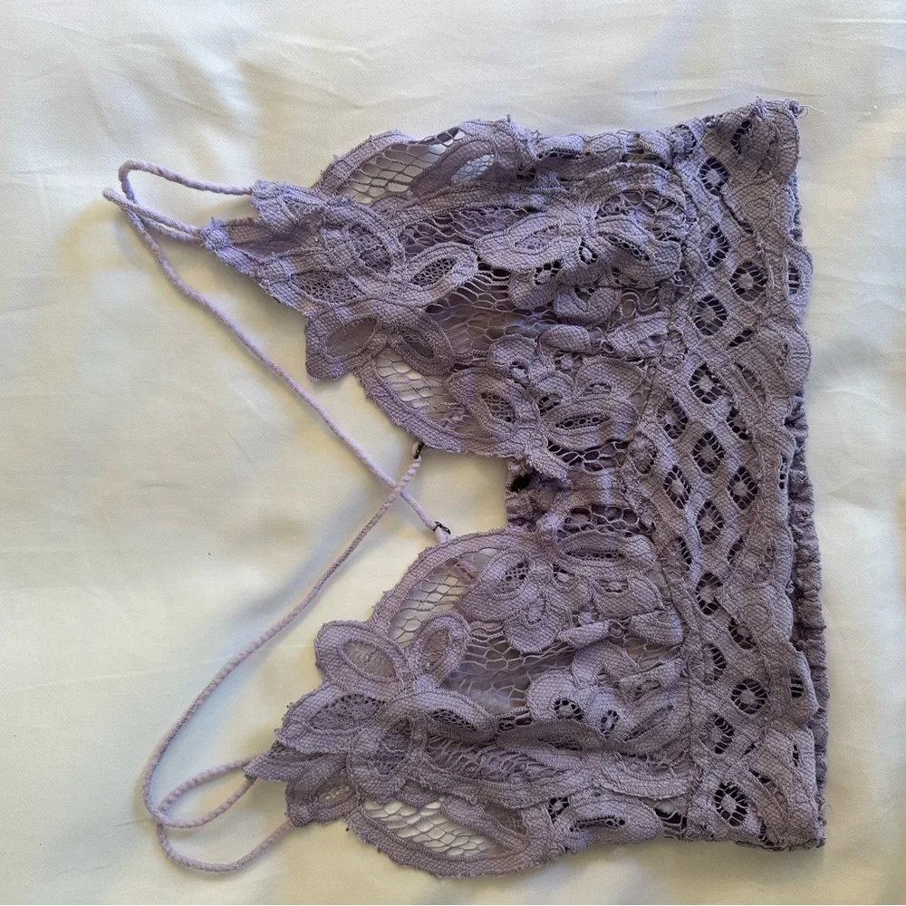 Free People Adela Bralette in Lavendar - Picture 3 of 5